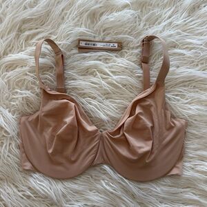 Skims Smoothing Intimates Unlined Full Coverage Bra Clay Size 34DDD